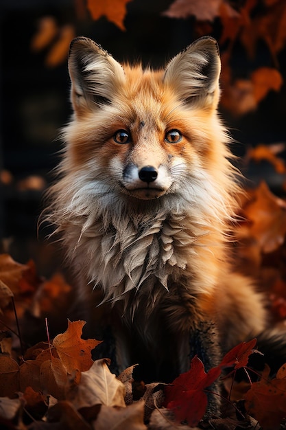 Mignon beau renard Photographie de la faune AI générative