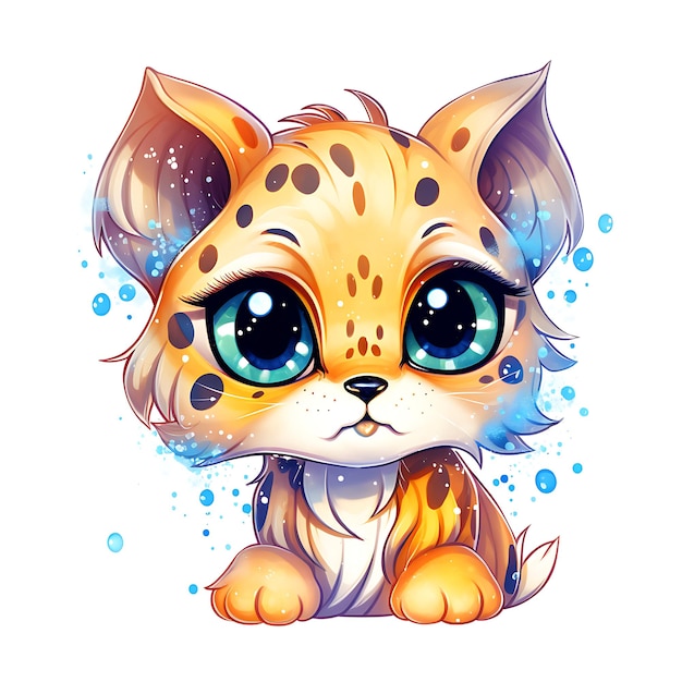 Le mignon Chibi Kawai est un animal drôle.