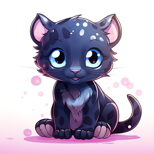 Le mignon Chibi Kawai est un animal drôle.