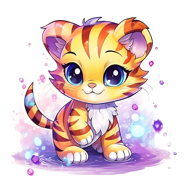 Le mignon Chibi Kawai est un animal drôle.