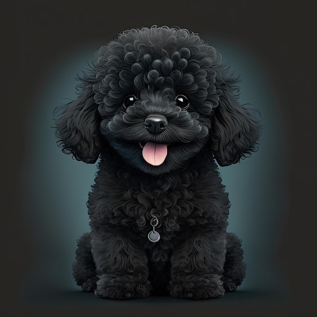 mignon chien noir