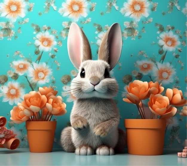 mignon lapin 3d