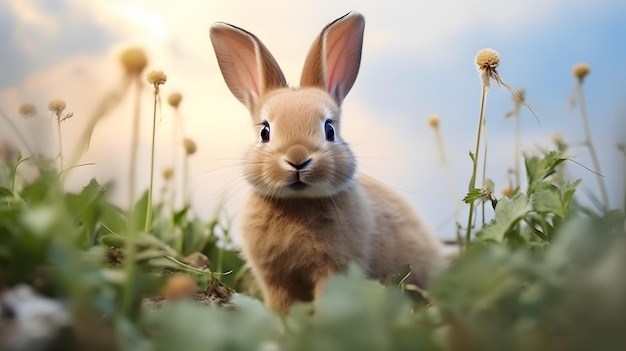 Mignon lapin de Pâques