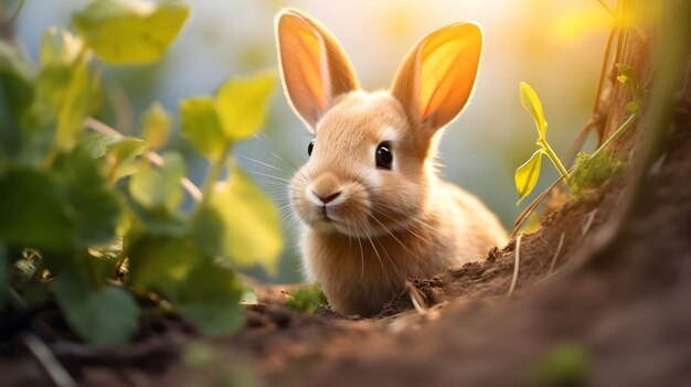 Mignon lapin de Pâques