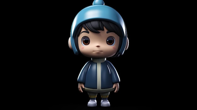 Un mignon personnage de dessin animé en 3D