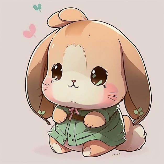 Mignon petit lapin kawaii