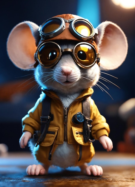 Un mignon pilote de souris