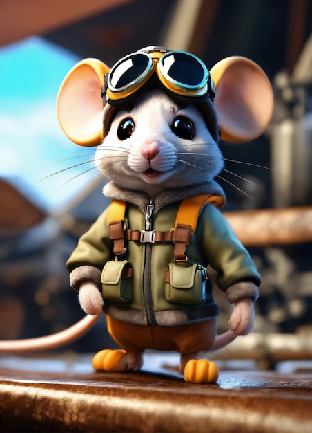 Un mignon pilote de souris