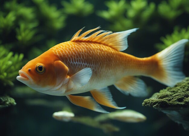 Photo un mignon poisson sous l'eau