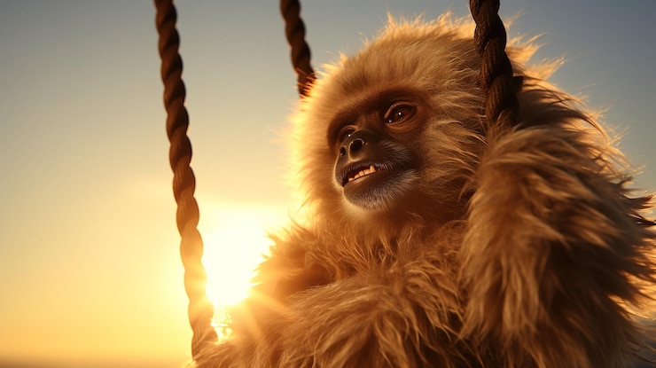 Photo mignon singe vecteur hd 8k fond d'écran stock images photographiques