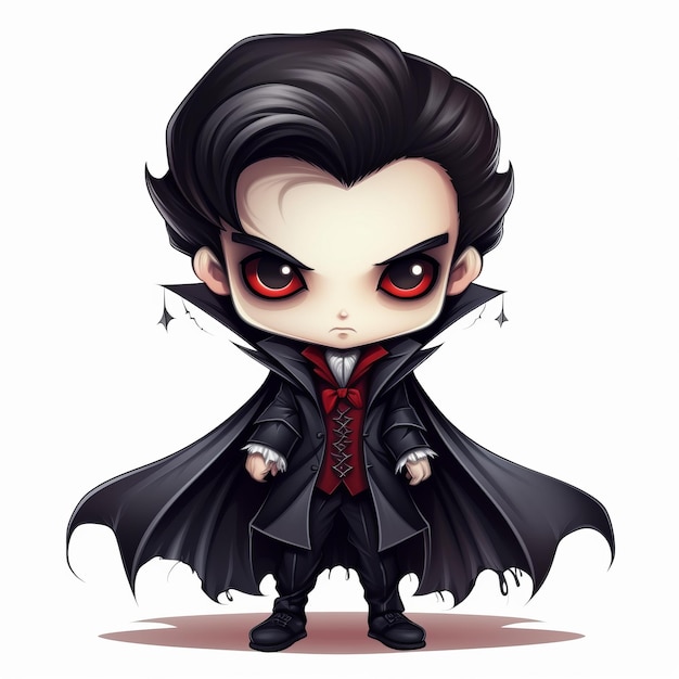 Le mignon vampire Chibi est adorable et assoiffé de sang.