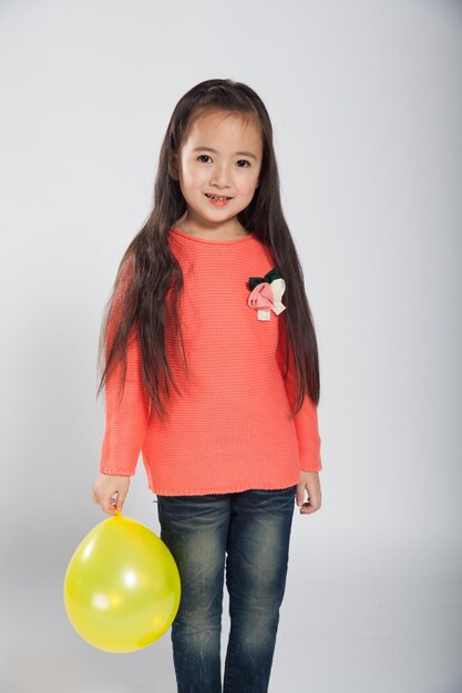 Photo mignonne petite fille chinoise