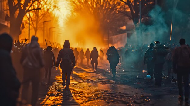 Photo les migrants en europe sont en émeute