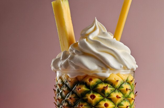 Un milk-shake à l'ananas
