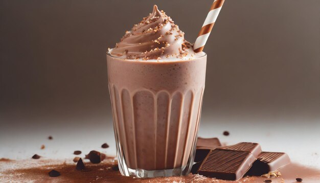 Le milk-shake au chocolat