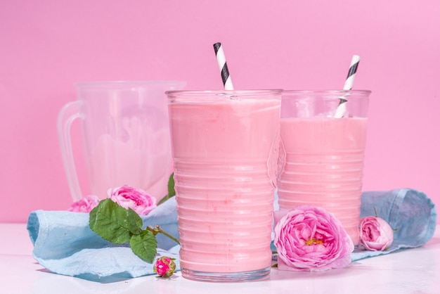 Milk-shake à la fleur de rose