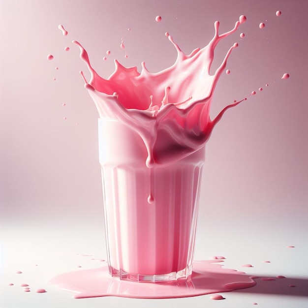 Un milk-shake à la fraise