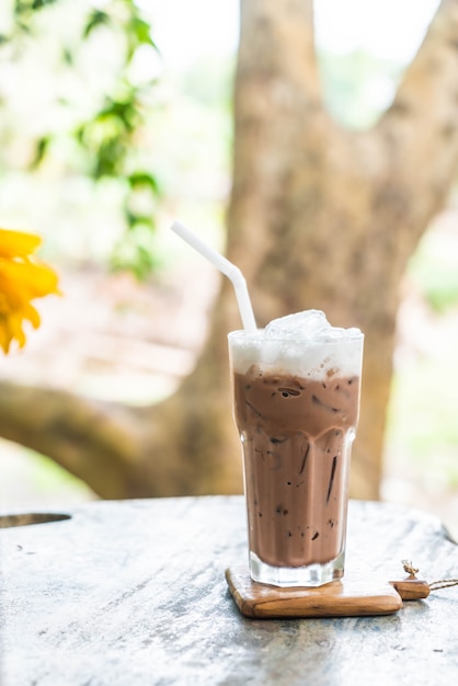 milkshake au chocolat glacé