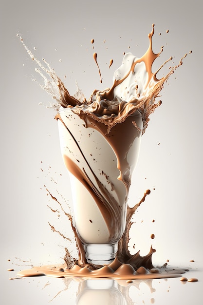 Milkshake au chocolat IA générative