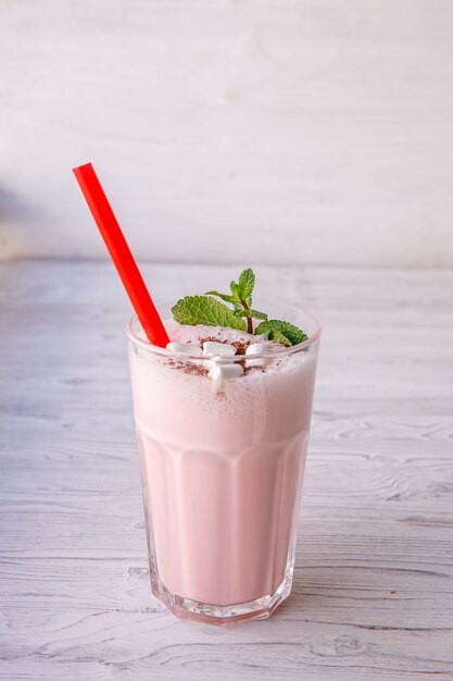 milkshake à la fraise