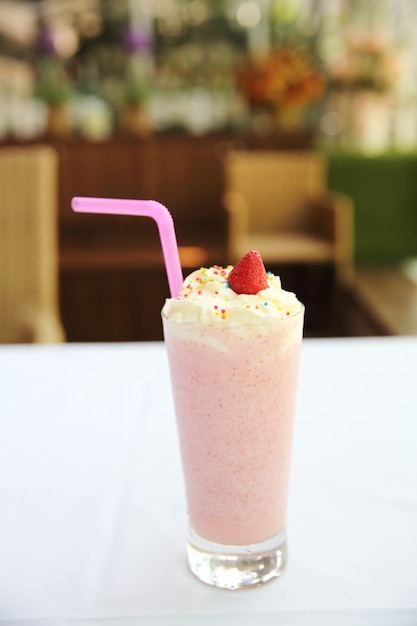 Milkshake à la fraise