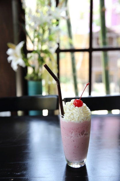 Milkshake à la fraise