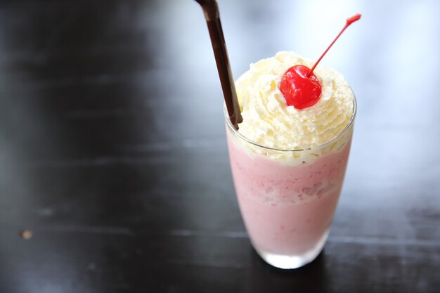 Milkshake à la fraise