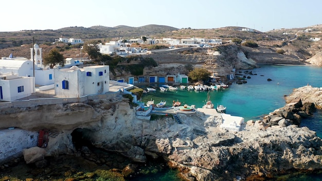 Milos est une île volcanique de la mer Égée Grèce