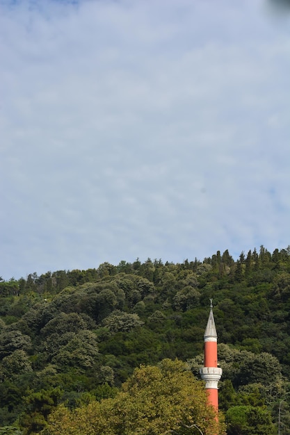 Minaret des mosquées ottomanes en vue