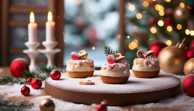 Photo des mini-déserts pour noël