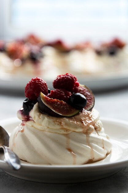 Mini gâteaux à la meringuée Pavlova dessert