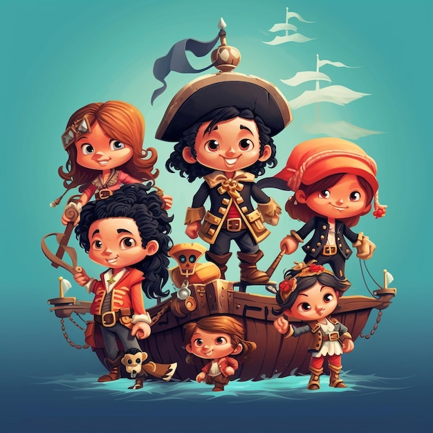 Les mini pirates sont mignons.