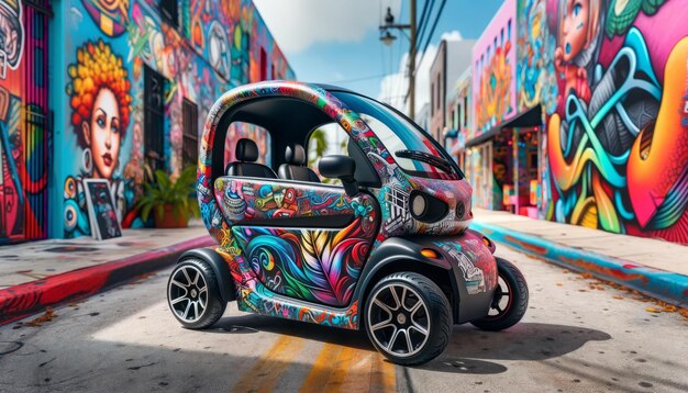 Mini-véhicule de mobilité artistique