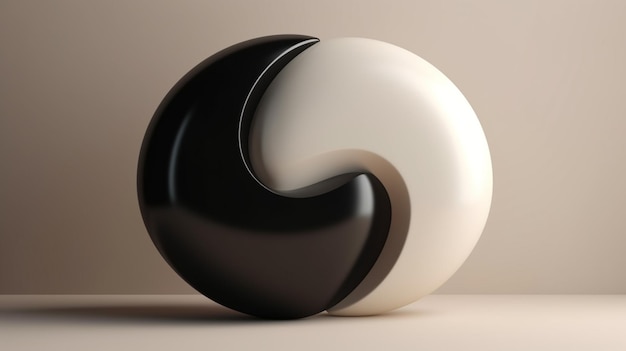 Minimalisme du concept yin et yang