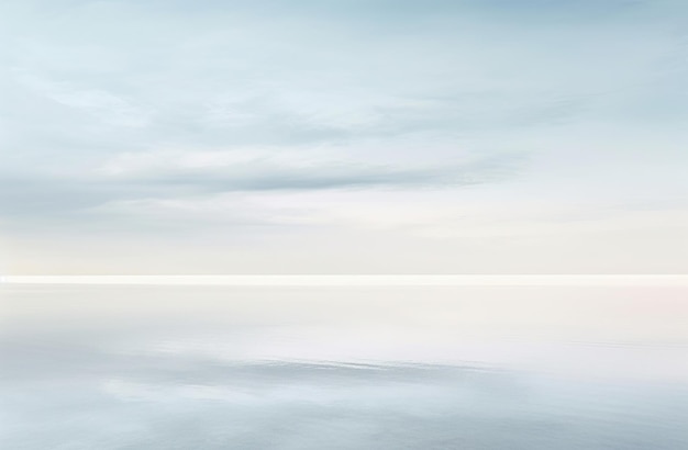 Minimalisme reflété sur la plage