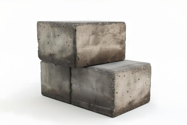 Photo minimalist concrete blocks in a simple composition neutral background modern design element ideal for industrial themes ai