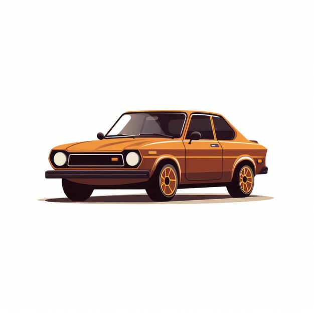 Photo minimaliste 2d 1975 logo subaru voitures américaines classiques gti icon