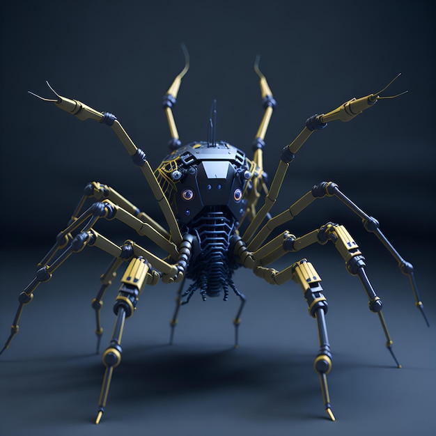 minuscule petite araignée nanobot