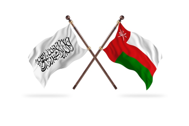 Émirat islamique d'Afghanistan contre Oman deux drapeaux Contexte