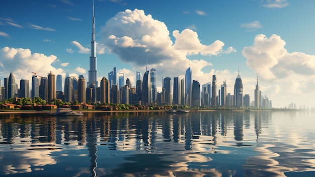 Émirats arabes unis Dubaï grands gratte-ciel du quartier de Business Bay
