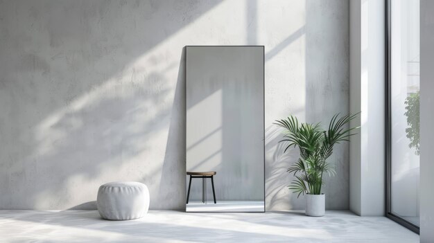 Miroir indépendant minimaliste à longueur entière