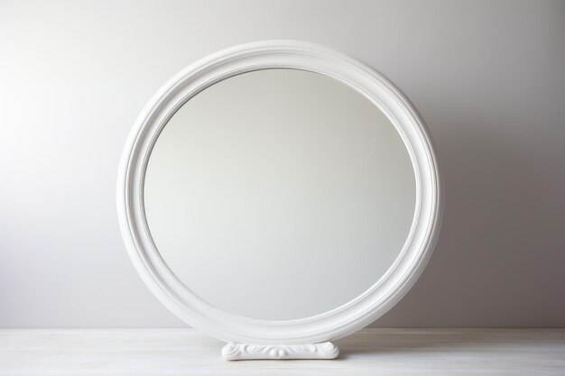 Un miroir isolé sur un fond blanc