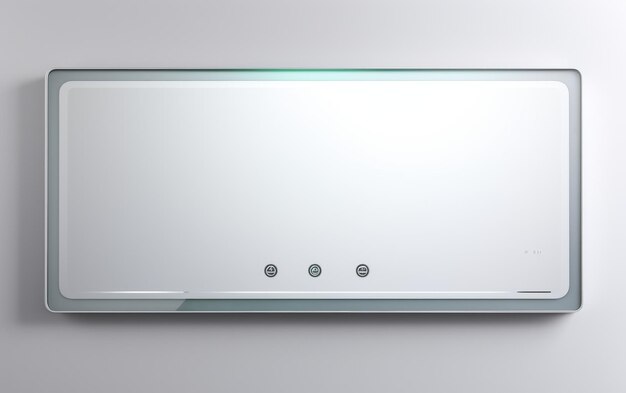 Miroir LED innovant sur fond blanc