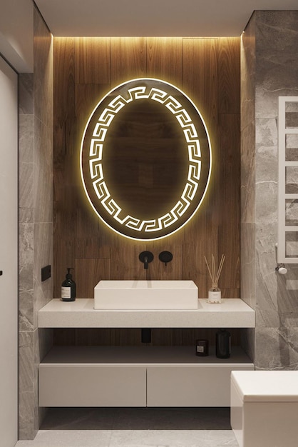 Miroir avec led