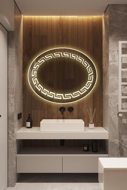 Miroir avec led