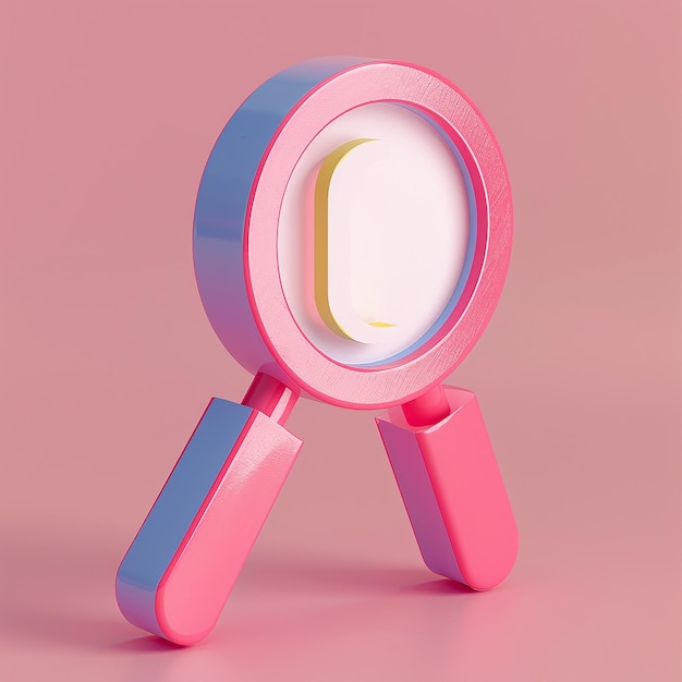 un miroir rose avec le mot horloge dessus