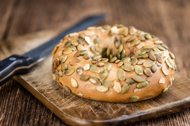 Mise au point sélective des bagels complets