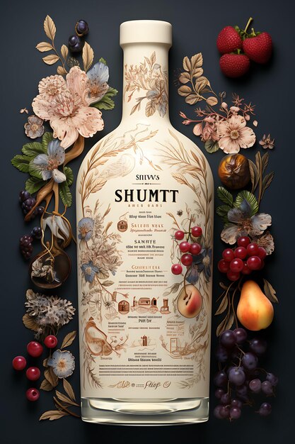 Photo la mise en page du site web sur mesure slivovitz site web plum and cream europe de l'est ch design de flyer d'affiche