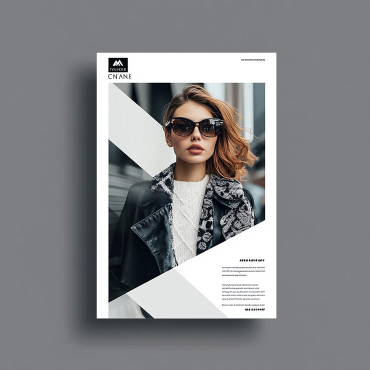 Photo mise en page horizontale d'un flyer pour un centre de mode