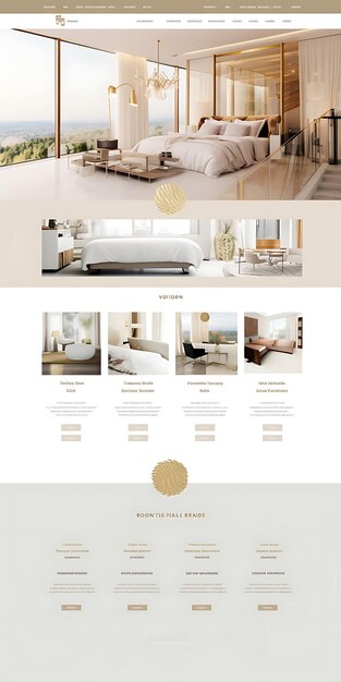 Mise en page Web luxueuse avec des conceptions personnalisées pour différentes zones du site afin de mettre en valeur votre style créatif